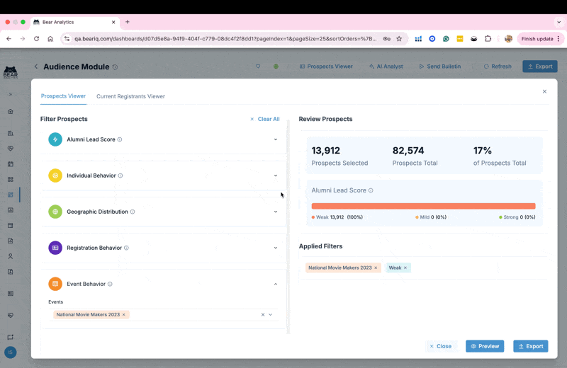 Prospect Viewer - Alumni Lead Score.gif